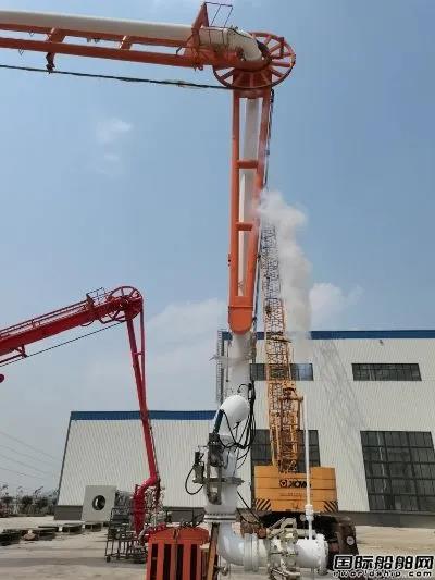 便宜30%?国内首台套大口径超低温LNG船用装卸臂研制成功 便宜30%?国内首台套大口径超低温LNG船用装卸臂研制成功
