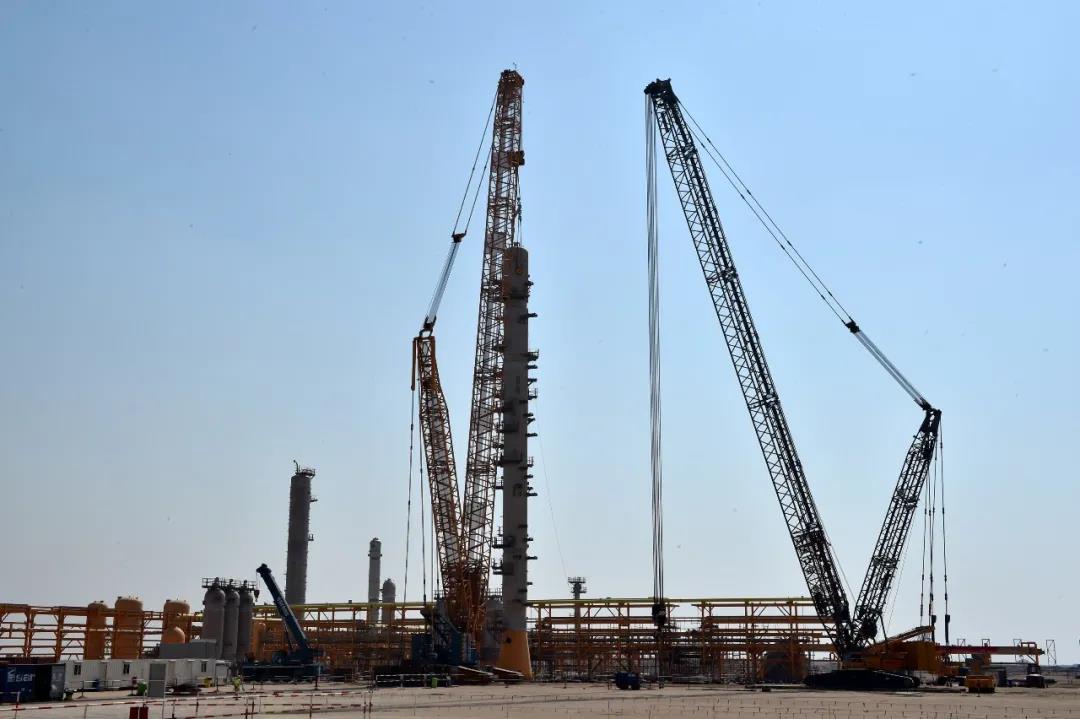 伊拉克总理视察BNGL项目,观摩脱甲烷塔吊装并发表讲话 伊拉克总理视察BNGL项目,观摩脱甲烷塔吊装并发表讲话