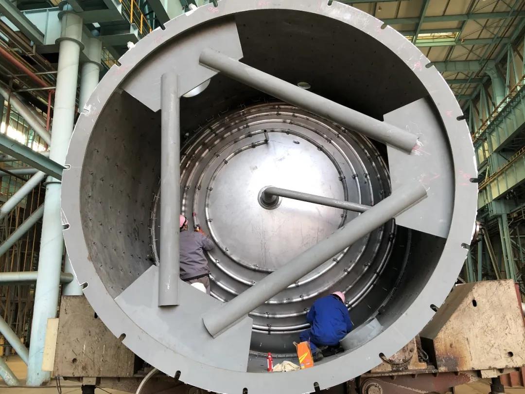 二重镇江公司完成盛虹项目系列PT探伤任务 二重镇江公司完成盛虹项目系列PT探伤任务