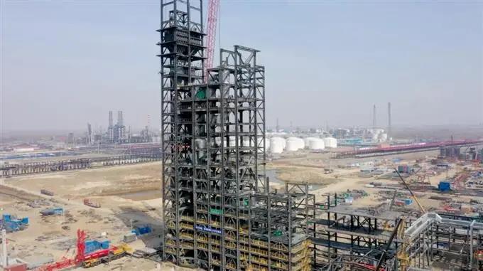 兰石盘锦浩业加压循环流化床制氢项目核心设备气化炉提前交付 兰石盘锦浩业加压循环流化床制氢项目核心设备气化炉提前交付