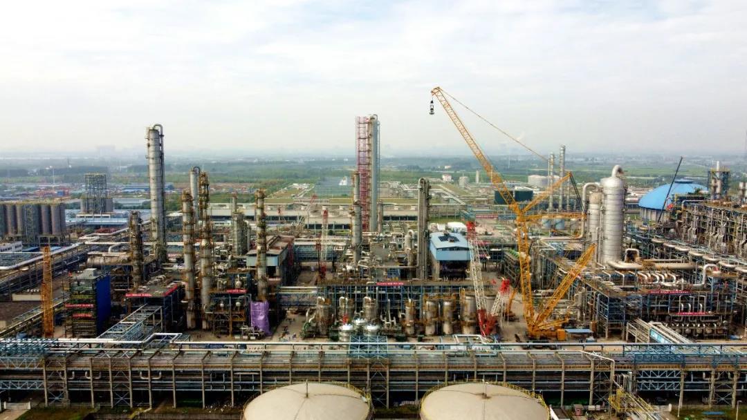 贺!十建公司中韩石化110万吨/年乙烯脱瓶颈改造项目全面中交 贺!十建公司中韩石化110万吨/年乙烯脱瓶颈改造项目全面中交