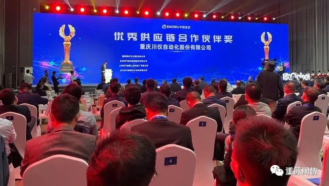 川仪股份荣获“中国宝武优秀供应链合作伙伴”称号 川仪股份荣获“中国宝武优秀供应链合作伙伴”称号
