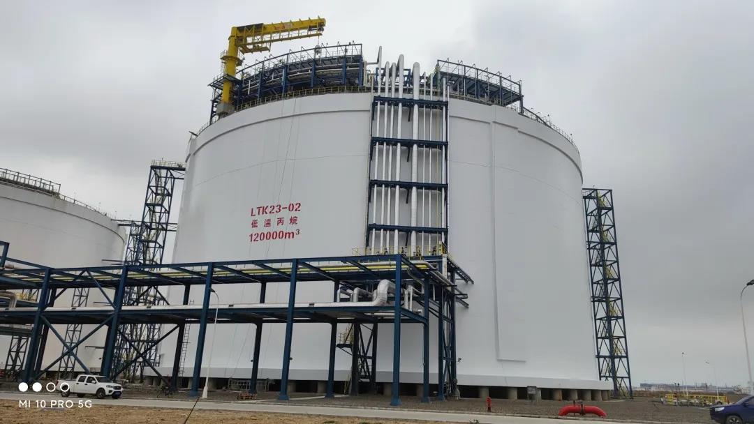 中科液态烃低温丙烷罐区项目高标准中交 中科液态烃低温丙烷罐区项目高标准中交