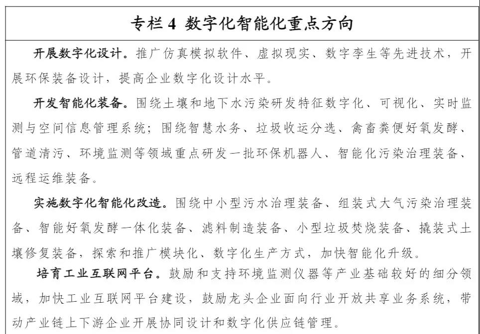 设备商重大利好!《环保装备制造业高质量发展行动计划》发布 设备商重大利好!《环保装备制造业高质量发展行动计划》发布