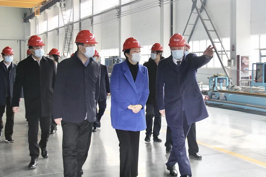 常州市委副书记、代理市长盛蕾一行新春走访武进不锈 常州市委副书记、代理市长盛蕾一行新春走访武进不锈