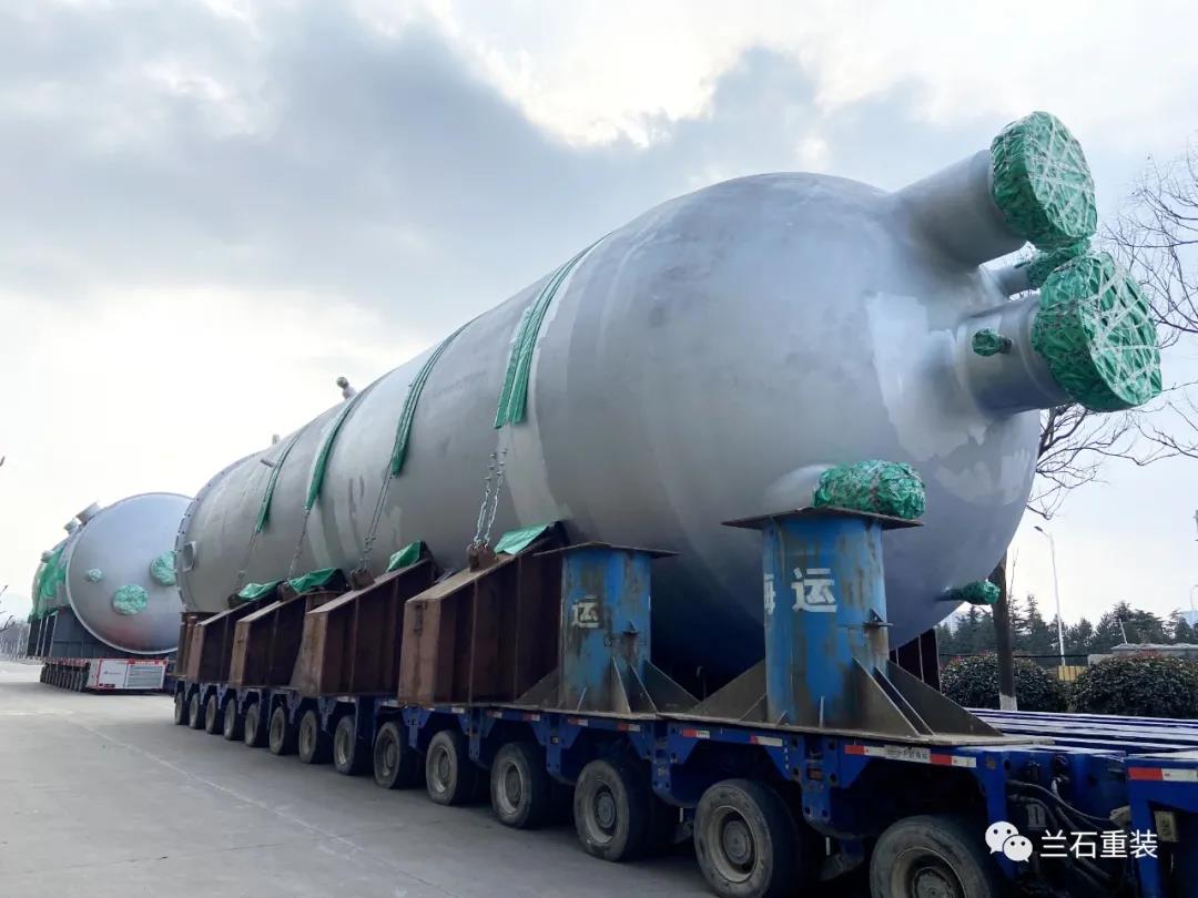 兰石重装承制恒力石化(惠州)PTA项目加氢反应器、结晶器完工 兰石重装承制恒力石化(惠州)PTA项目加氢反应器、结晶器完工