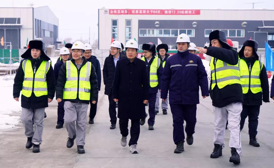 李立新莅临东华天业PBAT项目调研指导 李立新莅临东华天业PBAT项目调研指导