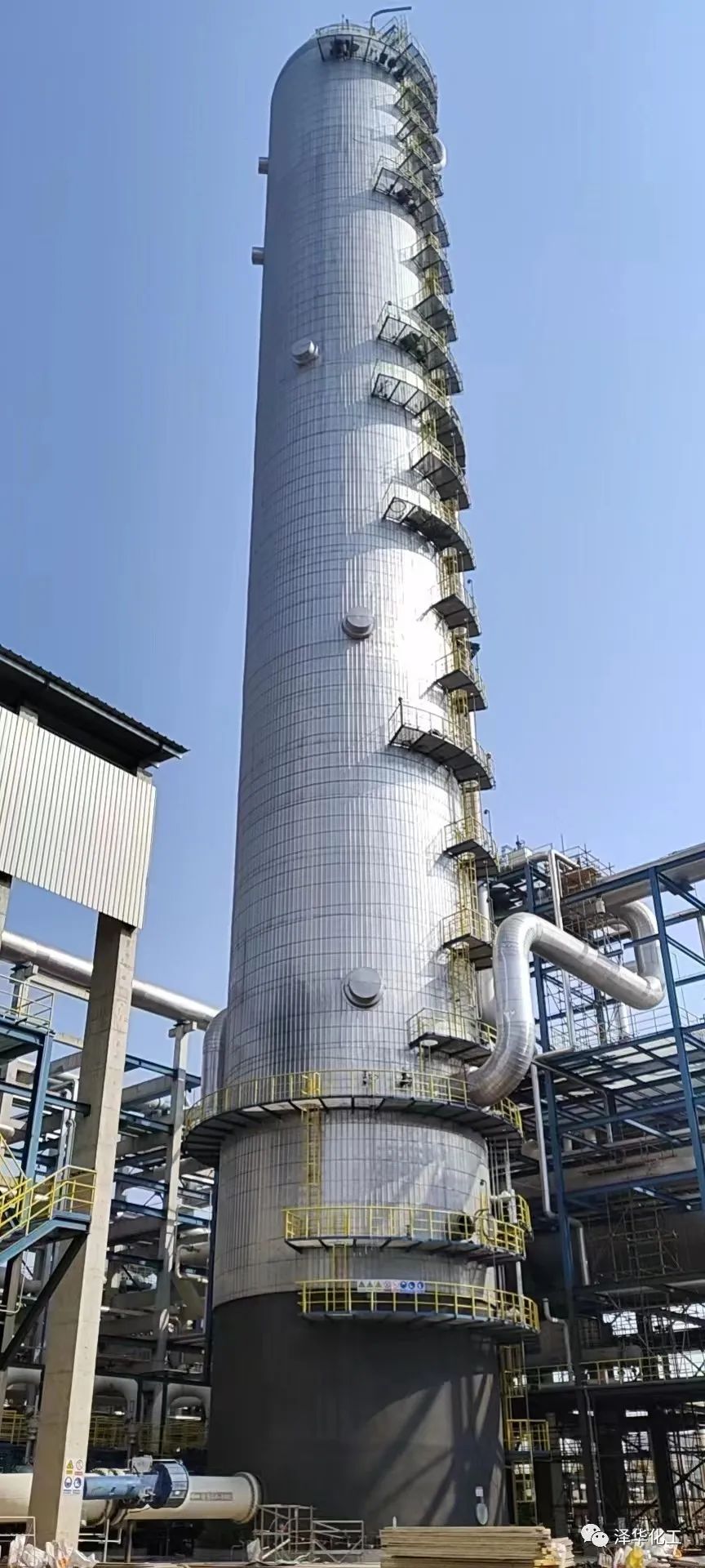 全球规模最大丙烷脱氢(PDH)装置丙烯塔改造成功 全球规模最大丙烷脱氢(PDH)装置丙烯塔改造成功