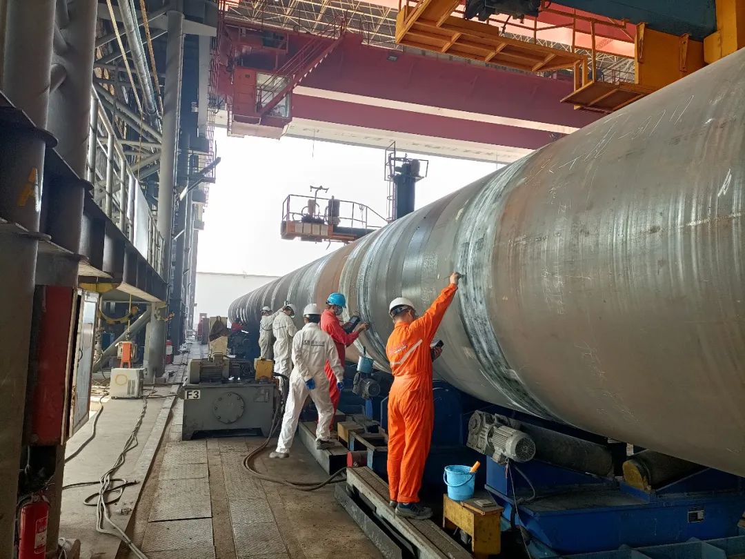 亚洲在建第二深水导管架中心桁架完工 亚洲在建第二深水导管架中心桁架完工