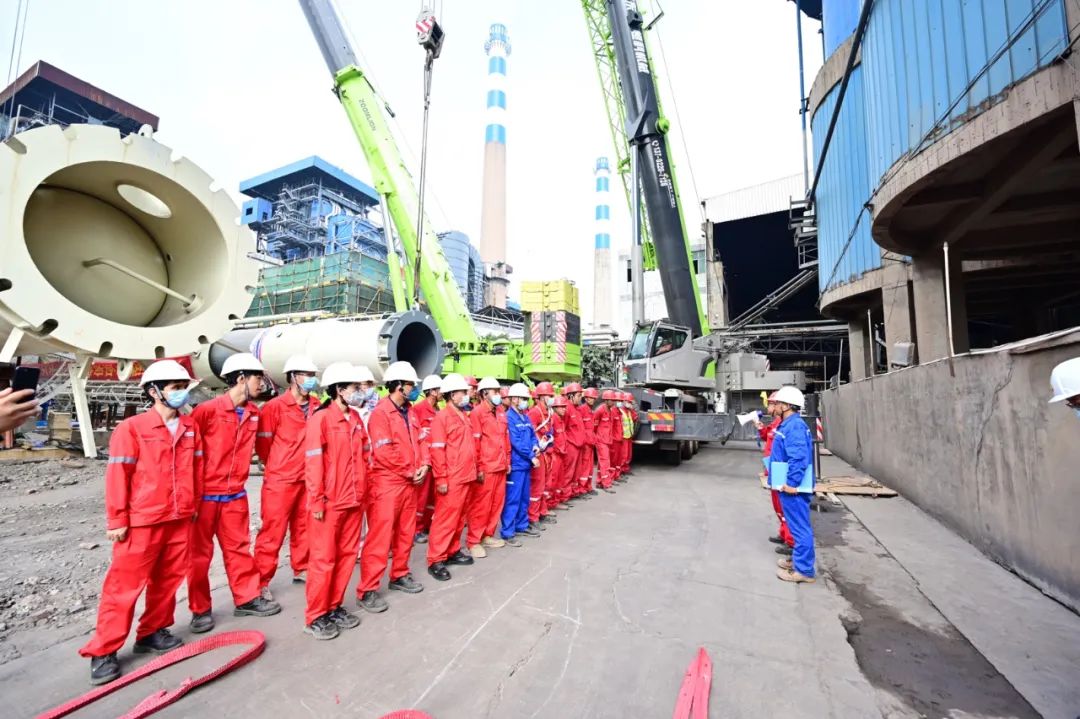 CPECC北京分公司圆满完成佛山CCUS项目大型塔器吊装作业 CPECC北京分公司圆满完成佛山CCUS项目大型塔器吊装作业