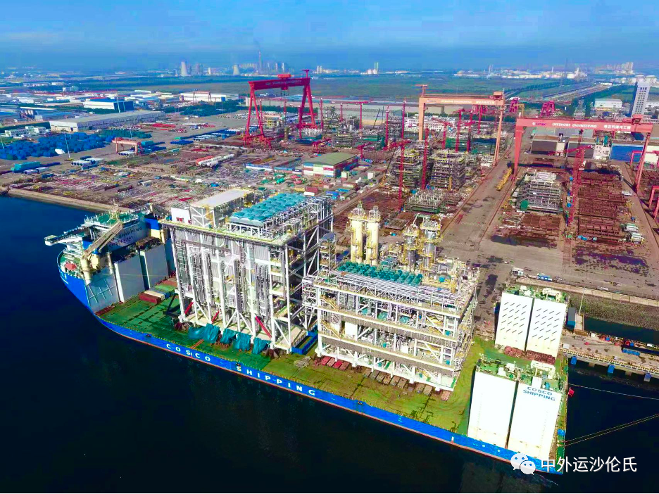 博迈科北极二项目万吨级模块运输装船圆满完成 博迈科北极二项目万吨级模块运输装船圆满完成