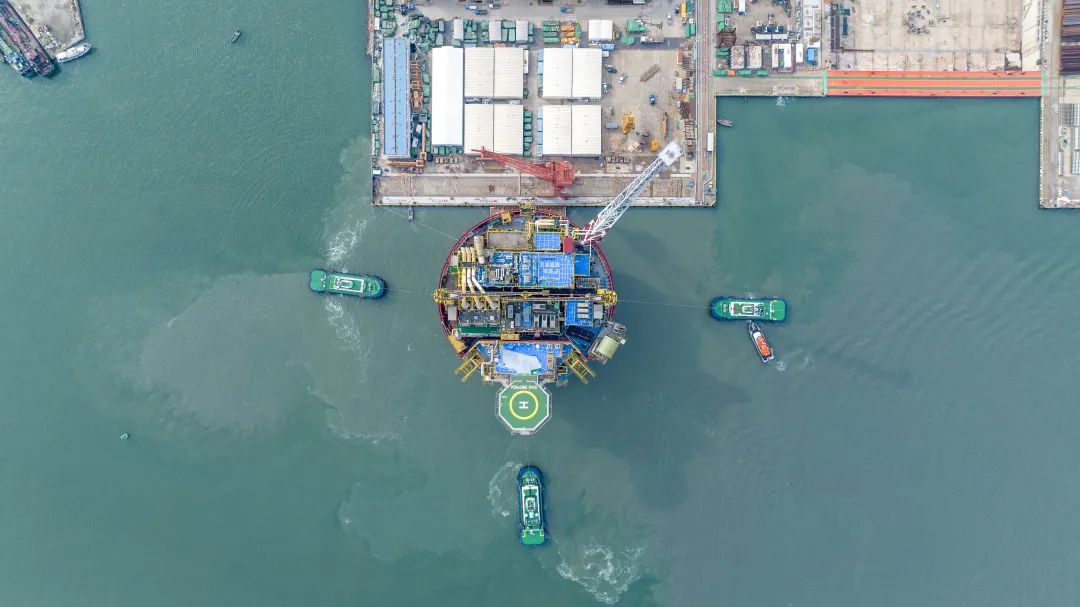 喜迎二十大 | 首个国际大型圆筒型FPSO进入交付“倒计时” 喜迎二十大 | 首个国际大型圆筒型FPSO进入交付“倒计时”