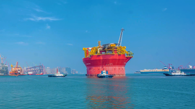喜迎二十大 | 首个国际大型圆筒型FPSO进入交付“倒计时” 喜迎二十大 | 首个国际大型圆筒型FPSO进入交付“倒计时”