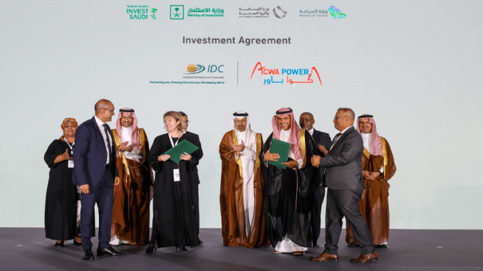 ACWA Power与南非IDC合作开发100亿美元绿氢项目 ACWA Power与南非IDC合作开发100亿美元绿氢项目
