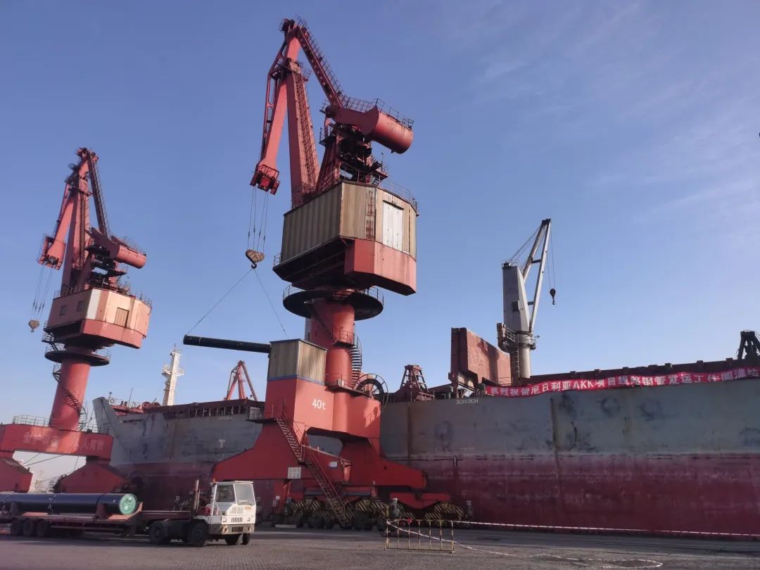 中油管道物资装备有限公司尼日利亚AKK项目最后一船线路钢管发运工作圆满完成 中油管道物资装备有限公司尼日利亚AKK项目最后一船线路钢管发运工作圆满完成