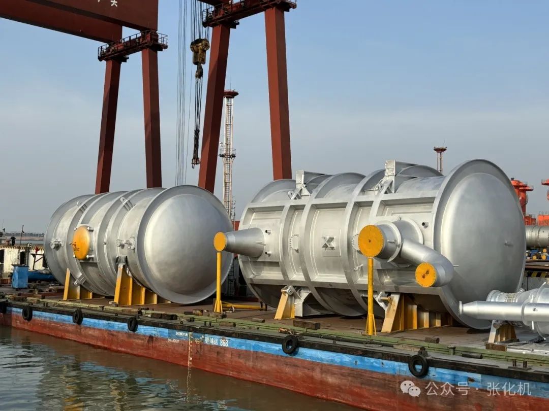 张化机承制沙特沙比克PKN MTBE项目异丁烷脱氢装置核心静设备顺利发运 张化机承制沙特沙比克PKN MTBE项目异丁烷脱氢装置核心静设备顺利发运